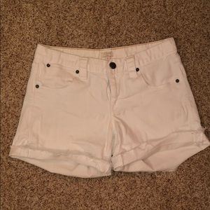 J. Crew White Denim shorts